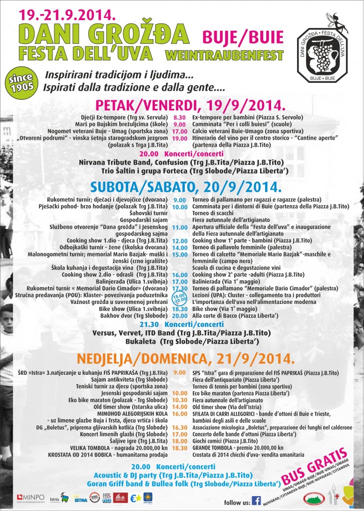 Dani grozda 2014-program